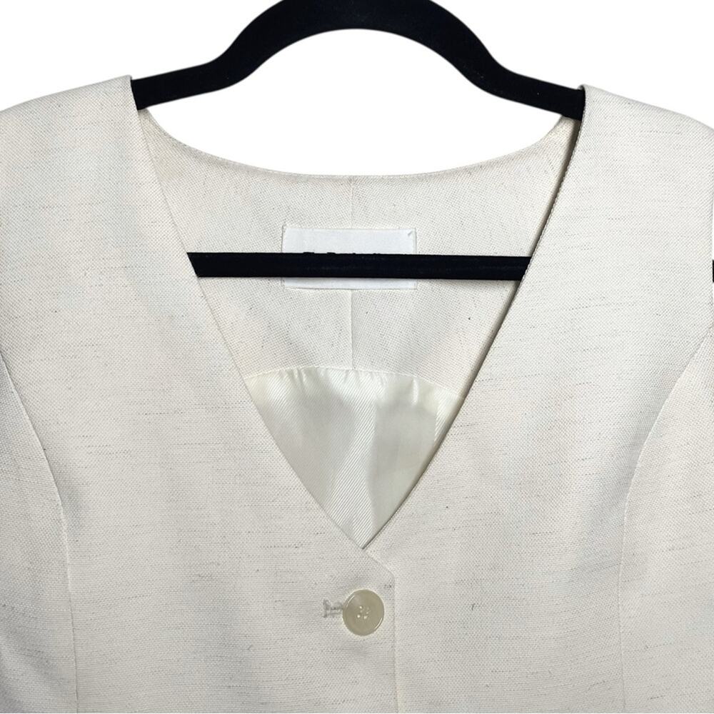 The Frankie Shop Off White Cream Ivory Indio Vest Medium - Picture 4 of 11